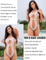 Avidlove Women Deep V Halter Lingerie Teddy One Piece Bodysuit Lace Babydoll