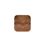 Cute Heart Necklace Dainty 18k Gold Plated Tiny Heart Pendant Choker Necklaces Small Gold Love Open Heart Chain Necklace for Women Simple Gold Necklace for Women Trendy Jewelry