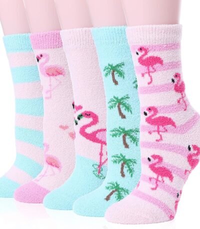 EBMORE Womens Fuzzy Socks Slipper Soft Cabin Plush Warm Fluffy Winter Sleep Cozy Adult Socks