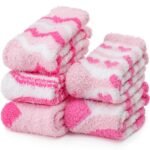EBMORE Womens Fuzzy Socks Slipper Soft Cabin Plush Warm Fluffy Winter Sleep Cozy Adult Socks