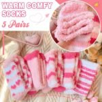 EBMORE Womens Fuzzy Socks Slipper Soft Cabin Plush Warm Fluffy Winter Sleep Cozy Adult Socks