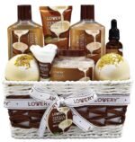 Gifts For Women Gift Basket for Women– 9 Piece Set of Vanilla Coconut Home Spa Set, Luxurious Valentines Day Gifts for Her, Bath and Body Sets Includes Fragrant Lotions, Large...