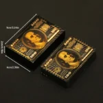 55pcs Golden Playing Entertain Cards Gold Foil Pokers Set Magic Cards 24K Gold Plastic Foil Pokers Durable Waterproof Cards - Image 3