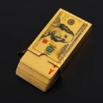 55pcs Golden Playing Entertain Cards Gold Foil Pokers Set Magic Cards 24K Gold Plastic Foil Pokers Durable Waterproof Cards - Image 6