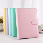 A6/A5 Macaroon Color PU Leather DIY Binder Notebook Cover Diary Agenda Planner Paper Cover School Stationery - Image 4