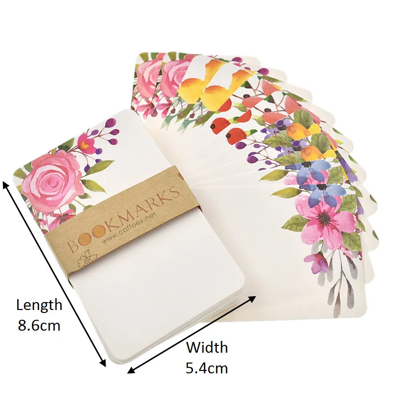 kf-H107100de00c54b13addd42d001a8ee36A 50pcs Handmade Flower Message Scrapbook Paper Card DIY Greeting Cards Postcards Party Wedding Invitation Cards - Image 1
