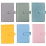 A6/A5 Macaroon Color PU Leather DIY Binder Notebook Cover Diary Agenda Planner Paper Cover School Stationery - Image 2