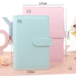A6/A5 Macaroon Color PU Leather DIY Binder Notebook Cover Diary Agenda Planner Paper Cover School Stationery - Image 5