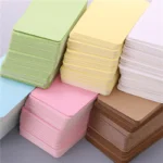 100pcs/box Kraft paper card color blank business card message thank you card writing card label bookmark learning card - Image 2