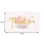 30 Pcs/pack Thank you Card Foil Gold Card Thank you For your Supporting my Small Business Card Small Shop Gift Decorative Card - Image 5
