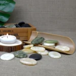 10PCS 3x4cmSpa Rock Basalt Stone Beauty Stones Massage Lava Natural Stone Hot Relieve Stress RELAX jade massage set toe massage - Image 2