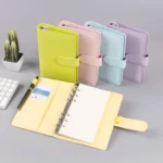 A6/A5 Macaroon Color PU Leather DIY Binder Notebook Cover Diary Agenda Planner Paper Cover School Stationery - Image 6