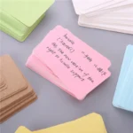 100pcs/box Kraft paper card color blank business card message thank you card writing card label bookmark learning card - Image 3