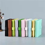 A6/A5 Macaroon Color PU Leather DIY Binder Notebook Cover Diary Agenda Planner Paper Cover School Stationery