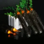 NEW 17cm Flameless LED Candle Battery Wax Candle for Candle Dinner Decoration, in Black Retro Design - Image 2