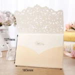 5pcs Laser Cut Flora Wedding Invitations Card Bridal Shower Cute Greeting Card Valentine's Day Wedding Birthday Party Decoration - Image 2