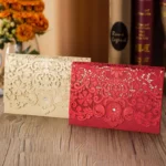 5pcs Laser Cut Flora Wedding Invitations Card Bridal Shower Cute Greeting Card Valentine's Day Wedding Birthday Party Decoration - Image 3