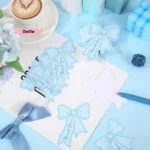 50Pcs Mini Thank You Cards Bow DIY Handwritten Family Party Gift Child Birthday Restaurant Business Thank You Card - Image 2