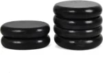 Hot Stones for Massage 4 Large and 2 Medium Basalt Stones Set Hot Rocks Massage Stones for Spa, Relaxing, Healing