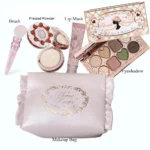 Flower Knows All In One Makeup Set Gift Box Garden Cushion Cream Foundation Matte Blush Long Lasting Velvet Lip Cream With Bag - Image 2