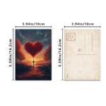 32pcs Valentine's Day Postcards, Romantic Love Theme, Indoor Bedroom Decor,Wall Stickers, Message Cards, Greeting Cards, Poster - Image 2