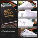 60 Page Anime Split Screen Notebook A4 Movie Student Creation Manga Drawing Book Manuscript Paper Notepad Handbook Coil Notebook - Image 2