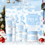 10PCS Milk Nourish Skincare Set Face&Hand Dual Care - Brightening Eye Cream BB Cream Pore Cleansing Gentle Deep Hydration Christ