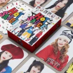 55 K-pop Girl Group HOT SAUCE Mini Cards High-Definition Printed Photo Cards Idol Collectible LOMO Cards Fan Support Gift Cards