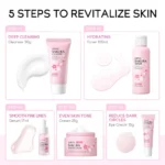 LAIKOU Sakura Kit Skin Care Sets Moisturizing and Reducing Fine Lines Cleansing Pore Product 5-Piece Korean Valentine's Day Gift - Image 3