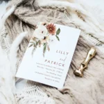 20pcs Custom Wedding Invitations Personalized, Bohemia Invitation Cards Wedding, Customizable Wedding Invitation for Country - Image 3