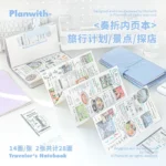 MINKYS PU leather Travel Journal Notebook Planner Yearly Daily Weekly Agenda Book School Stationery - Image 3