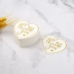 25/50/100pcs Gold Foil Heart Shape Thank You Tag Packaging Decoration Boxes Card Gift Decor DIY Wrapping Hang Labels Thanks Card - Image 2