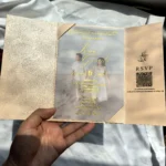 10pcs Transparent Personalized Custom Printed PVC Wedding Invitation Card Birthday Bar Mitzvah Invite