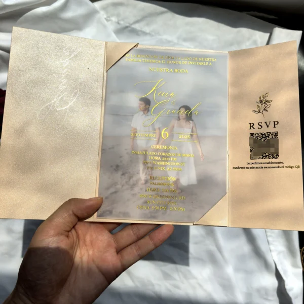 10pcs Transparent Personalized Custom Printed PVC Wedding Invitation Card Birthday Bar Mitzvah Invite