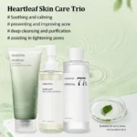 Sanlivna Korean Skincare Heartleaf 3-Piece Set - Soothing Cleanse & Pore Care with Quercetin - Image 2