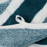 2pcs Luxury Coral Fleece Towel Set - 5-Star Hotel Standard Super Soft Quick Dry Bath & Hand Towels, Non-Shedding, Striped - Image 2