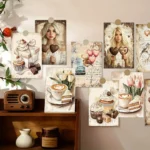 32pcs Valentine's Day Postcards, Romantic Love Theme, Indoor Bedroom Decor, Wall Stickers, Message Cards, Greeting Cards, Poster - Image 5