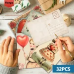 32pcs Romantic Floral Victorian Postcards, Love Gift Cards, Christmas Gifts, Living Room Decor, Bedroom Decoration,High-Quality - Image 4