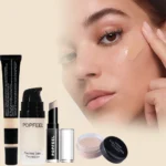 All in One Makeup Kit Full Makeup Kit Gift for Women Teen Girl Nude Eyeshadow Foundation Primer Brush Nude Lipgloss - Image 4