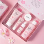 LAIKOU Sakura Kit Skin Care Sets Moisturizing and Reducing Fine Lines Cleansing Pore Product 5-Piece Korean Valentine's Day Gift - Image 2