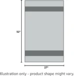 Luxury 100% Cotton Bath Towel Set - Highly Absorbent, Quick Dry, Jacquard Paisley Design for Hotel & Spa Quality Decor - Image 3