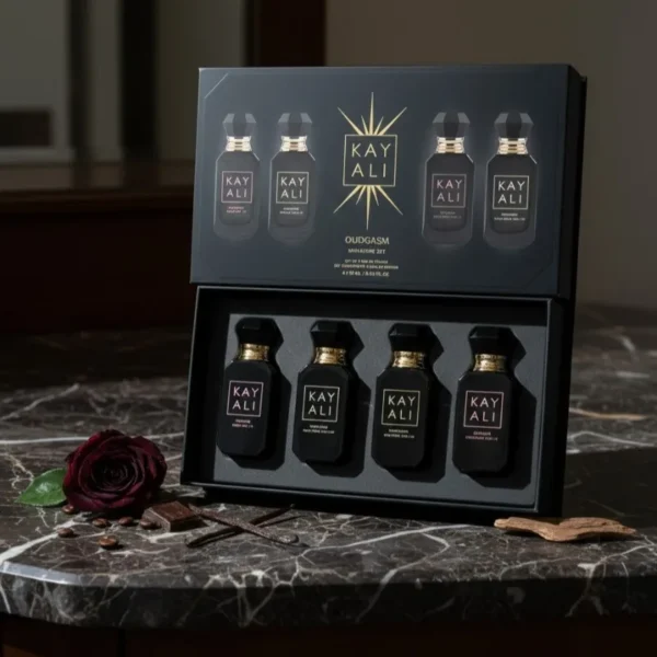KAYALI Unisex Perfume Gift Set 4×10ml Eau De Parfum Long Lasting Fresh Mild Floral Fruity Musk Elegant Vanilla Royale Fragrance