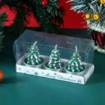 Christmas Candle Set Old Man Tree Snowman Christmas Eve Romantic Ornament Candlelight Dinner Home Decoration Small Candles - Image 6