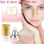 AH-8 Firming Neck Cream Moisturizer Anti Aging Smoothing Wrinkles Electric Massage Polypeptide Eye Cream Eye & Neck Skincare Set