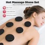 Professional Hot Stone Massage Kit with Heater, 20pcs Natural Volcanic Basalt Stones for Muscle Pain Relief, Home Spa Therapy - Image 2