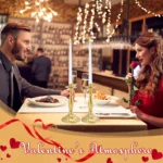 160-12Pcs LED Taper Candle with Flickering Flame Flameless Battery Operated Candles for Wedding Valentine Dinner Decoration - Image 4