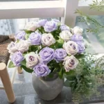 1/5/10/20pcs Roses Artificial Flowers Rose Flower Branch Artificial Red Roses Realistic Fake Rose for Wedding Home Decor - Image 5