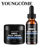 YOUNGCOME Men’s Daily Routine Set with Serum & Moisturizer with Ccollagen, Retinol & Vitamin E for All Skin Types - Image 2