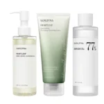 Sanlivna Korean Skincare Heartleaf 3-Piece Set - Soothing Cleanse & Pore Care with Quercetin