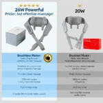 Foreverlily 26W Neck And Shoulder Massager Wireless Shoulder And Back Kneading Massage Shawl Trapezius Neck Cervical masajeador - Image 2